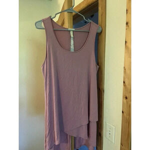 Womens Matilda Jane Tunic Tank Top Secret Garden Floral Split Back Size Large